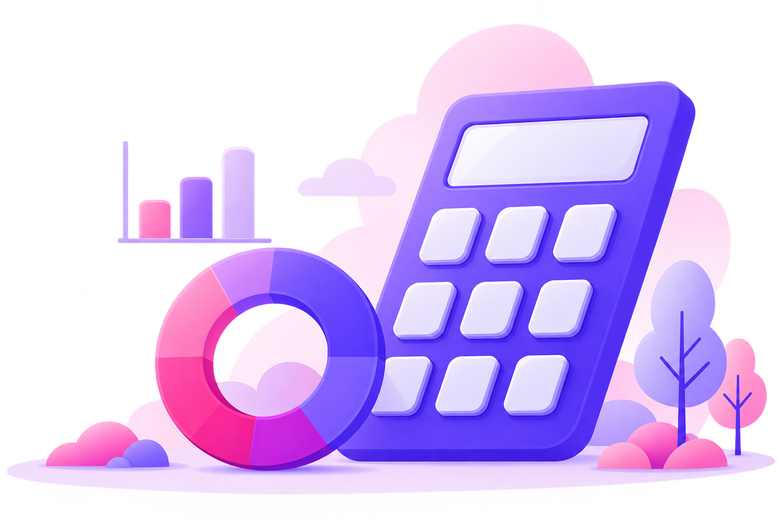 Calculator with charts